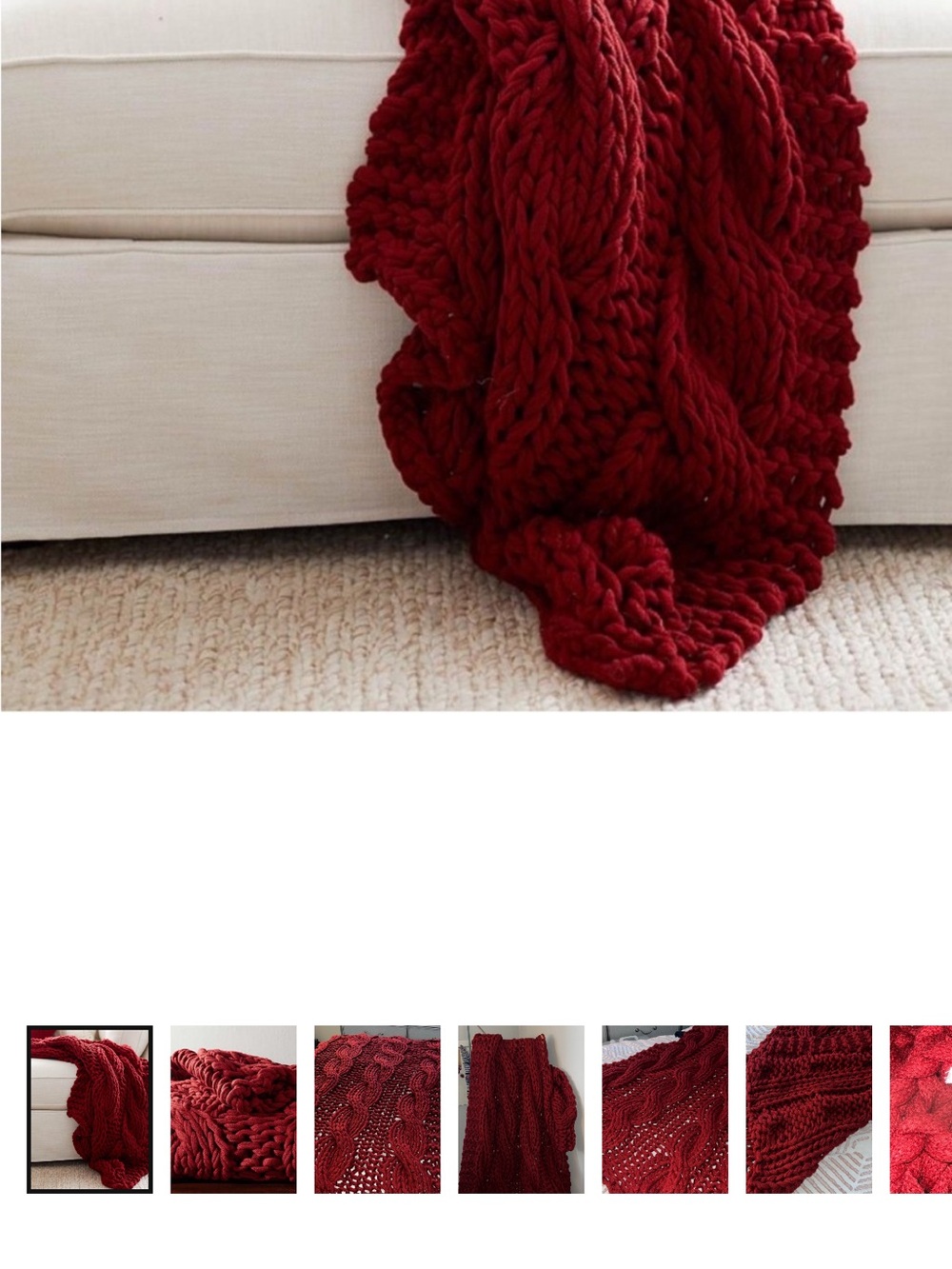 Pottery Barn Colossal Knit Throw
